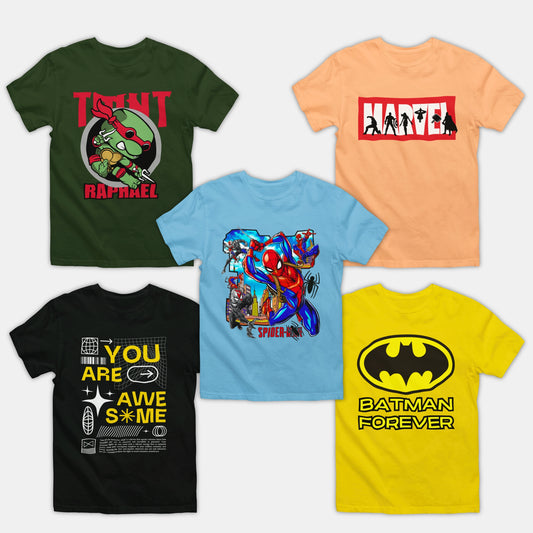 Boy Tshirts - 5 Pc Pack