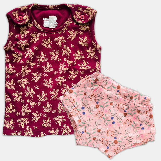 Baby 2 Piece Set - Maroon